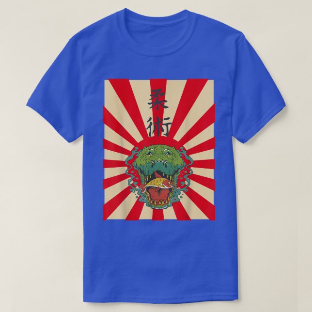 Crocodile Kawaii Anime Alligator  T-Shirt (Design Front)