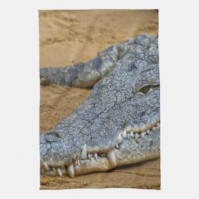 Crocodile Kitchen Towel (Vertical)