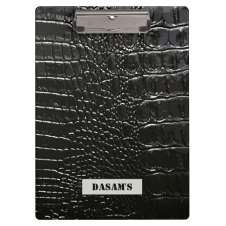 CROCODILE LEATHER CLIPBOARD