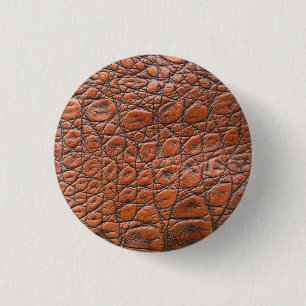 crocodile leather fake look 1 inch round button