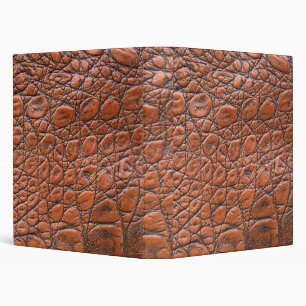 crocodile leather fake look binder