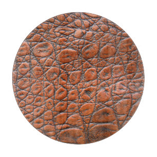 crocodile leather fake look cutting board