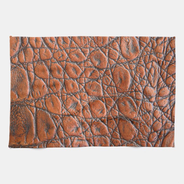 crocodile leather fake look kitchen towel (Horizontal)