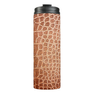 Crocodile leather pattern backgroundabstract,allig thermal tumbler