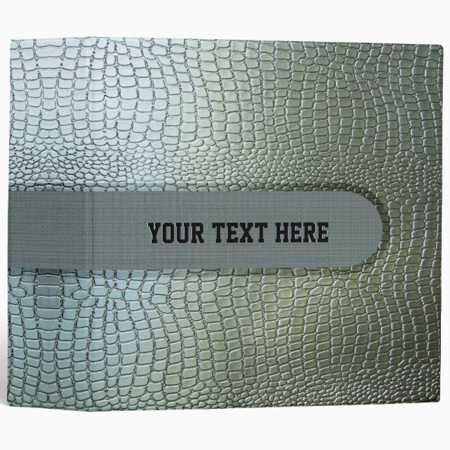 Crocodile Leather Pattern Binder (Front/Spine)