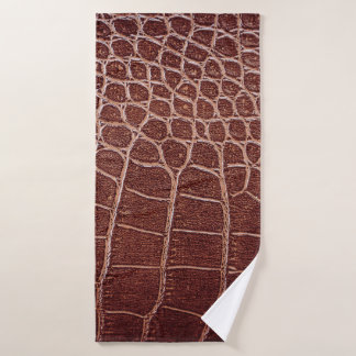 Crocodile leather patternabstract,alligator,animal bath towel