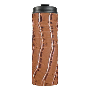 Crocodile leather textured backgroundabstract, ani thermal tumbler