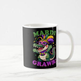 Crocodile Mardi Grawr Costume Mardi Gras Gator Men Coffee Mug