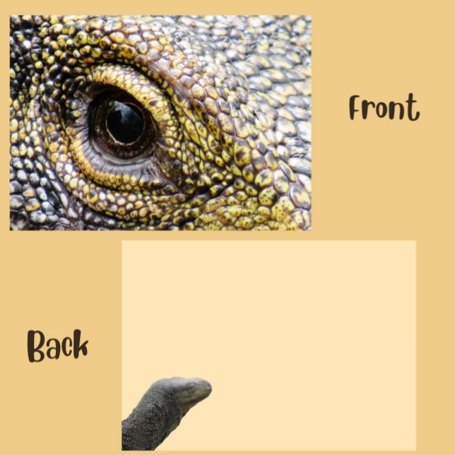 Crocodile Monitor Lizard Flat Card (Creator Uploaded)