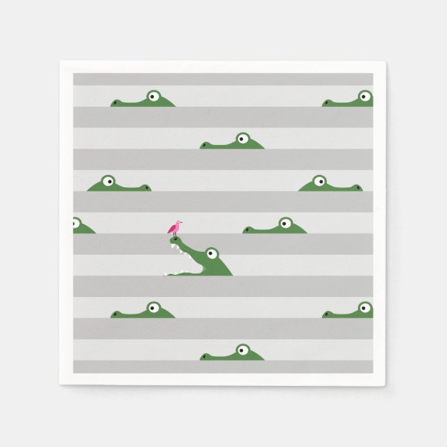 Crocodile Napkin (Front)