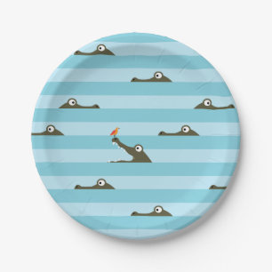 Crocodile Paper Plate