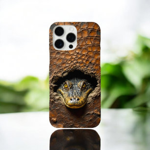 Crocodile pierces his skin iPhone 16 pro max case