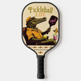 Crocodile Pink Drink Pickleball Paddle