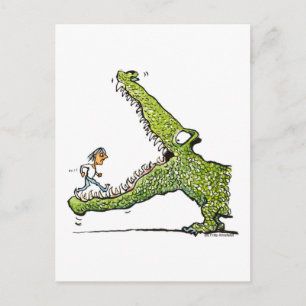crocodile postcard