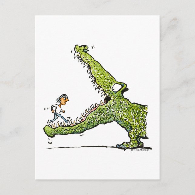 crocodile postcard (Front)