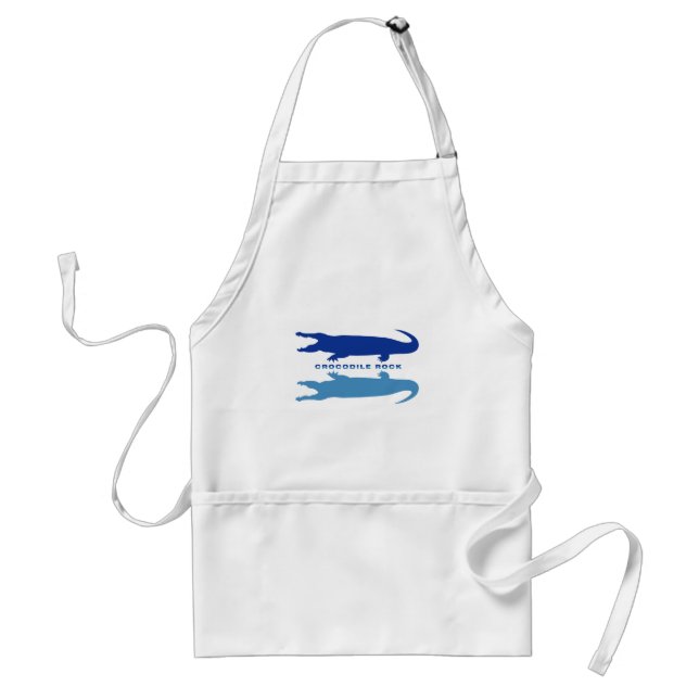 Crocodile Reflection (Blue) Standard Apron (Front)
