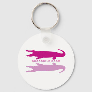 Crocodile Reflection Purple) Keychain