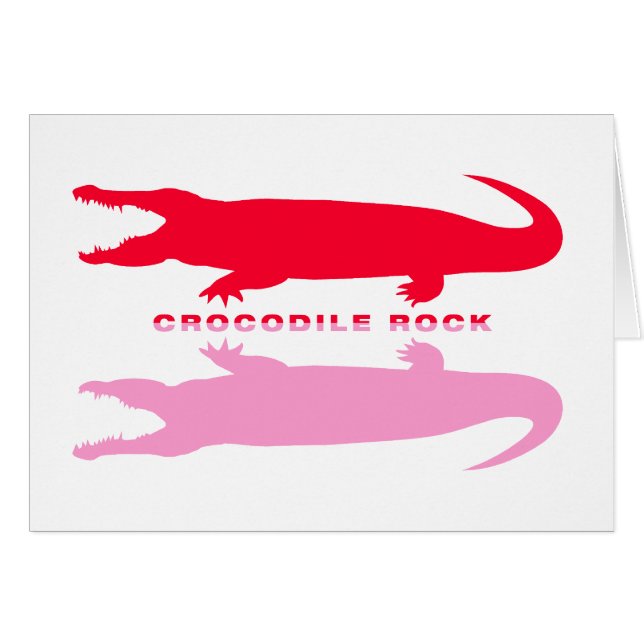 Crocodile Reflection (Red) (Front Horizontal)