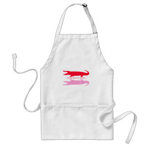 Crocodile Reflection (Red) Standard Apron