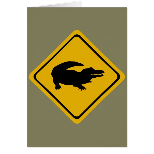 crocodile road sign (Front)