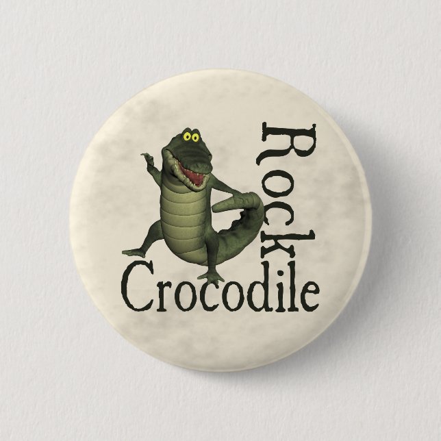 Crocodile Rock 2 Inch Round Button (Front)