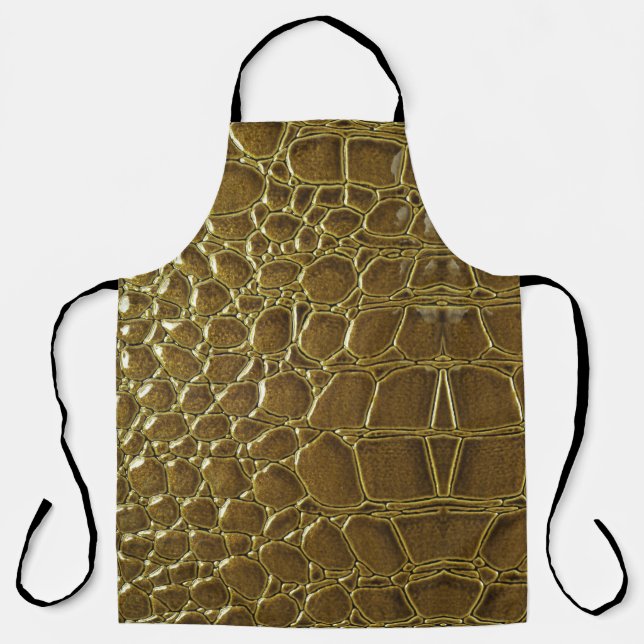 Crocodile Skin: Closeup Texture Detail Apron (Front)