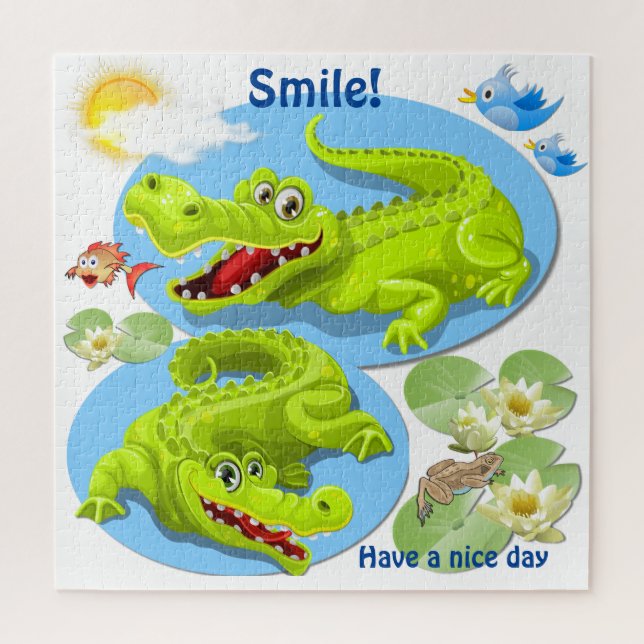 Crocodile Smile Jigsaw Puzzle (Vertical)
