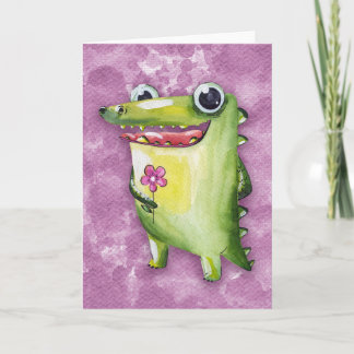 Crocodile Smiles Card