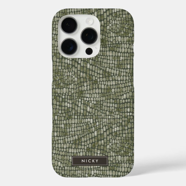 Crocodile Snake Reptile Wild Animal Skin Pattern Case-Mate iPhone Case (Back)
