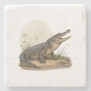 Crocodile Stone Coaster