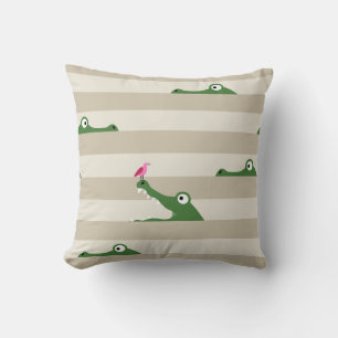 Crocodile Throw Pillow