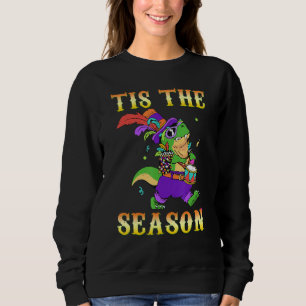 Crocodile Tis Season Festival Parade Beads Mardi G Sweatshirt