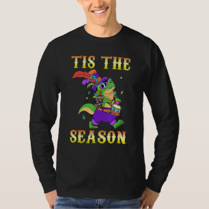 Crocodile Tis Season Festival Parade Beads Mardi G T-Shirt