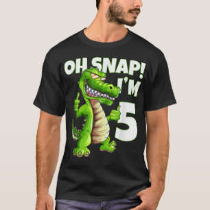 Crocodile Water Creature Birthday Outfit For The 5 T-Shirt