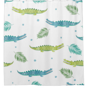 Crocodile Watercolor: Vintage Alligator Pattern