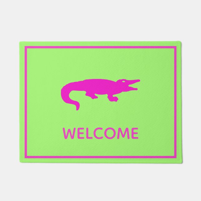 Crocodile Welcome Mat (Front)