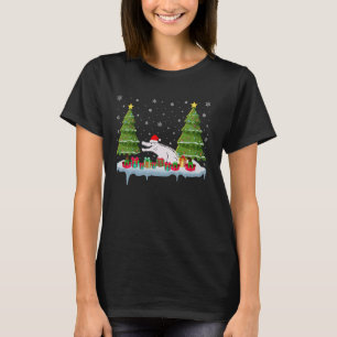 Crocodile Xmas Tree Lighting Men Women Ugly Christ T-Shirt