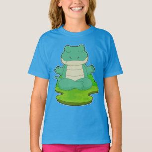 Crocodile Yoga Fitness Meditation T-Shirt