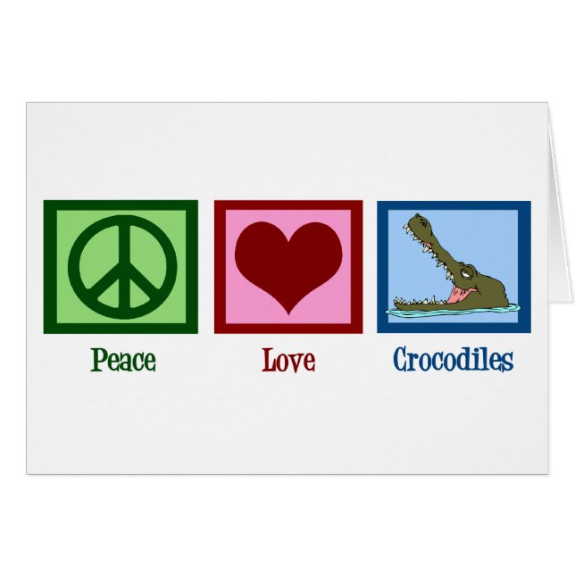 Crocodiles Peace Love (Devant horizontal)
