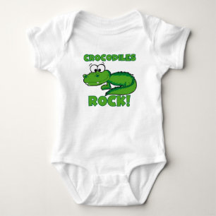 Crocodiles Rock Baby Bodysuit
