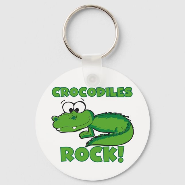 Crocodiles Rock Keychain (Front)