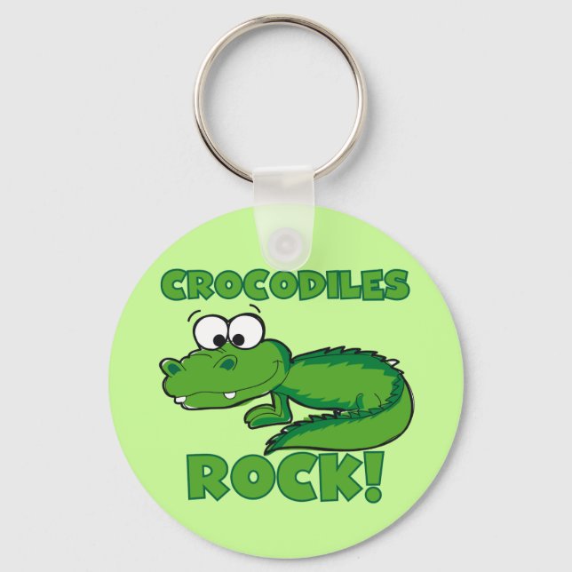 Crocodiles Rock Keychain (Front)