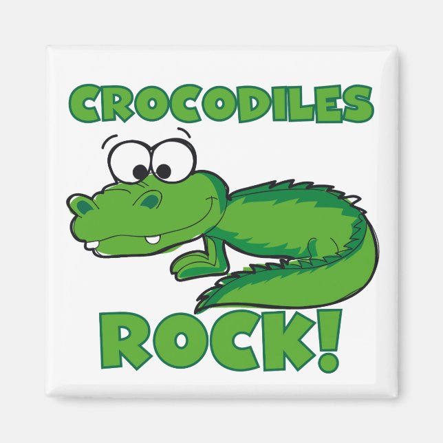 Crocodiles Rock Magnet (Front)