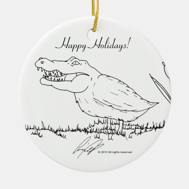 Crocoduck Ornament (Front)