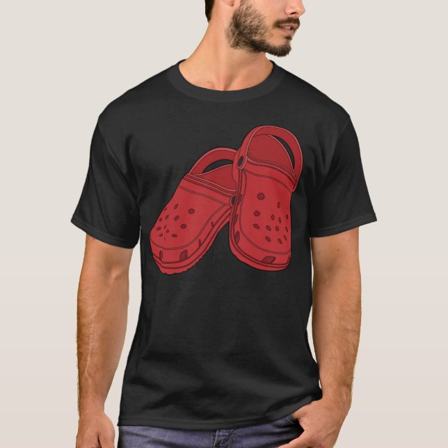 Crocs pepper red shoe clog Classic T-Shirt (Front)
