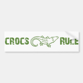 Crocs Rule Bumper Sticker