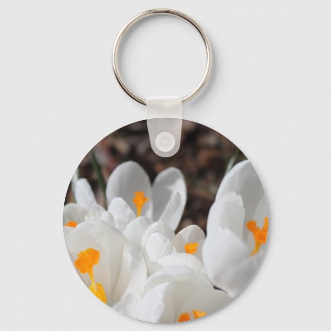 crocus,番红花 keychain (Front)