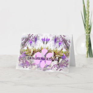 Crocus Congratulation Card