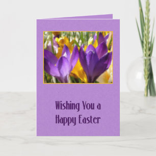 Crocus Easter Wish Holiday Card