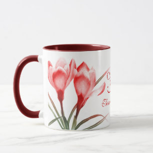 Crocus fine art "ami Extraordinaire" mug rouge ros